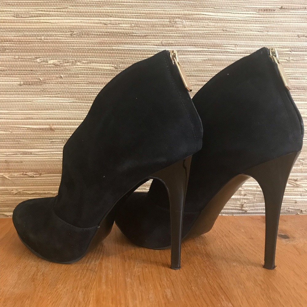 Guess Black Suede Stiletto Ankle Booties - Picture 8 of 8